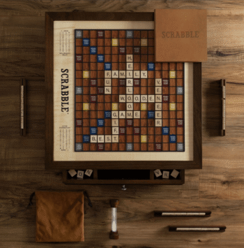Scrabble Heirloom w Rotating Game Board