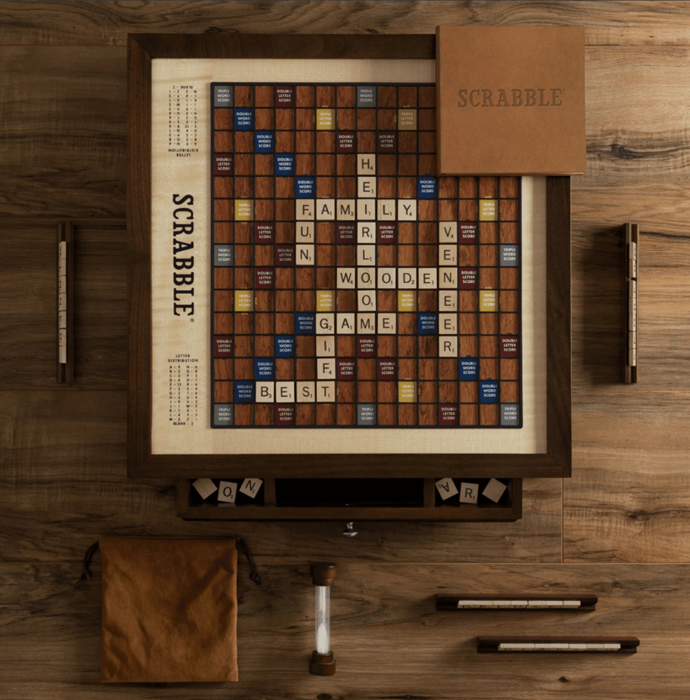 Scrabble Heirloom w Rotating Game Board